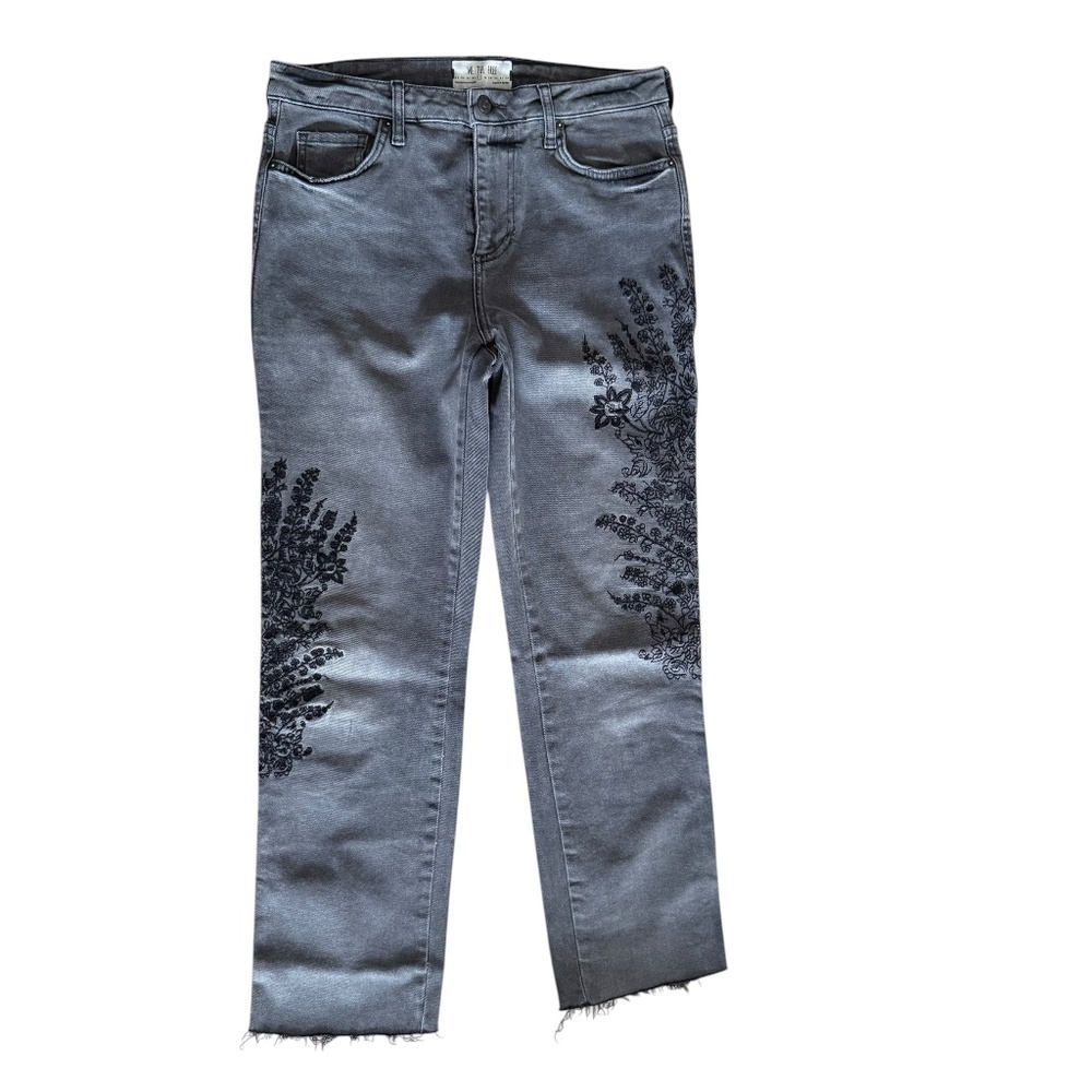 We the Free Floral Embroidered Girlfriend Jeans Size 27